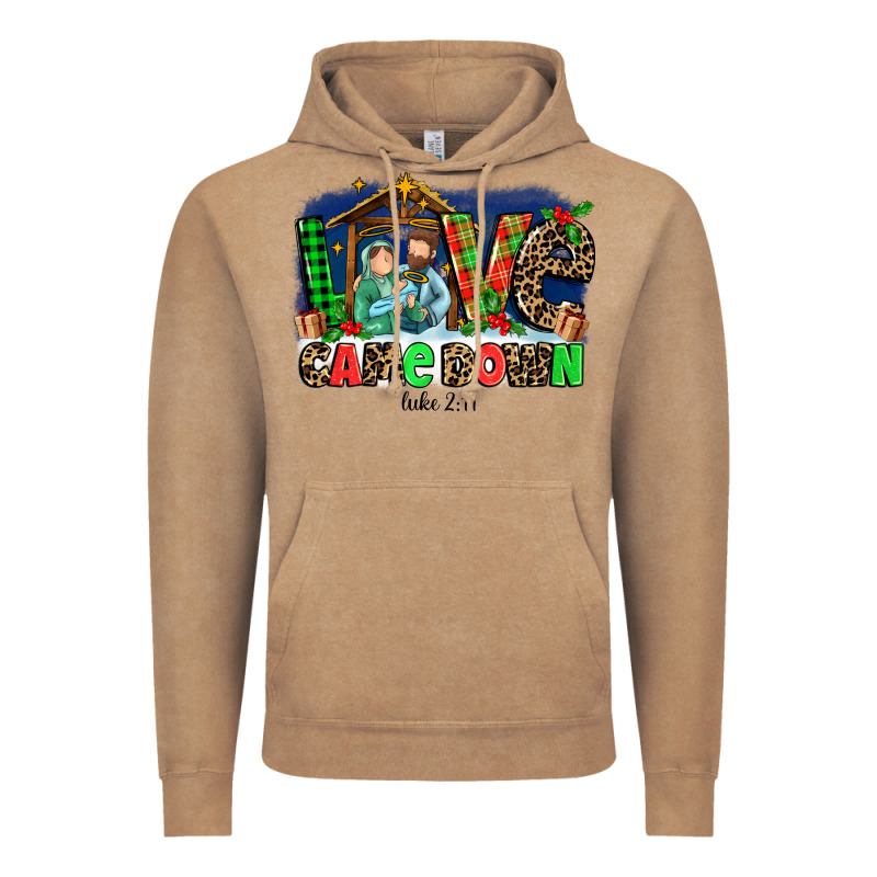 Love Came  Down Luke 2 11 Vintage Hoodie by MaliasSmallBusiness | Teevron