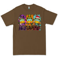 Cacao Happy Hallothanksmas school bus Premium Tee - NancyCooperArtShop