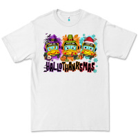 White Happy Hallothanksmas school bus Premium Tee - NancyCooperArtShop