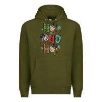 Army Green ho ho ho Premium Hoodie - OliviaCreatesArt