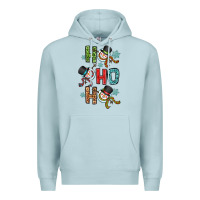 Blue Mist ho ho ho Premium Hoodie - OliviaCreatesArt