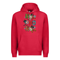Cardinal ho ho ho Premium Hoodie - OliviaCreatesArt