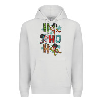 Dove Grey ho ho ho Premium Hoodie - OliviaCreatesArt