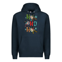 Navy ho ho ho Premium Hoodie - OliviaCreatesArt