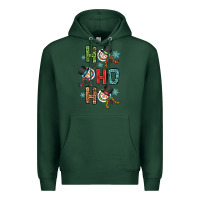 Sports Green ho ho ho Premium Hoodie - OliviaCreatesArt
