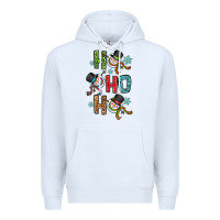 White ho ho ho Premium Hoodie - OliviaCreatesArt