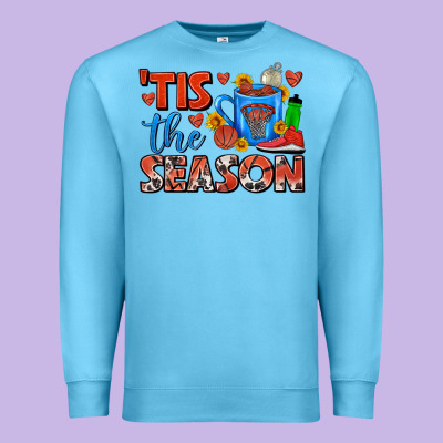 Tis The Season  Basketball Coffee Mug Premium Sweatshirt Designed By Fadigitalartstudio