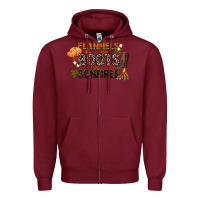Burgundy flannels boots and bonfires Zipper Hoodie - CowGirlArtShop