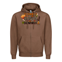 Chestnut flannels boots and bonfires Zipper Hoodie - CowGirlArtShop