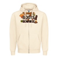Sandshell flannels boots and bonfires Zipper Hoodie - CowGirlArtShop