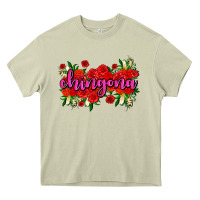 Mossy Chingona with roses Heavy Core Tee - AdoDesignShop