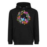 Black Easter Ocaliptus spring flowers Heavyweight Hoodie - OliviaCreatesArt