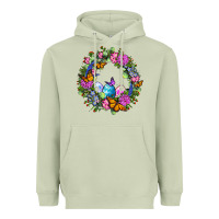 Matcha Easter Ocaliptus spring flowers Heavyweight Hoodie - OliviaCreatesArt