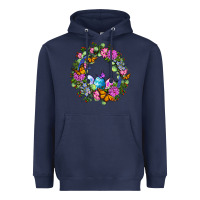 Navy Easter Ocaliptus spring flowers Heavyweight Hoodie - OliviaCreatesArt