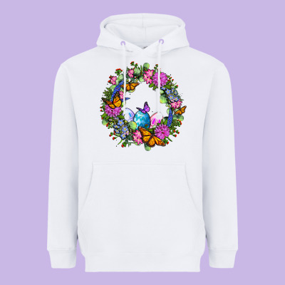 Easter Ocaliptus Spring Flowers Heavyweight Hoodie Designed By Oliviacreatesart