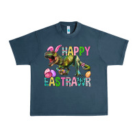 Midnight Navy Happy Eastrawr Easter Urban Heavy Tee - BundleAndBundleShop