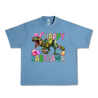 Pebble Blue Happy Eastrawr Easter Urban Heavy Tee - BundleAndBundleShop