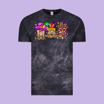 Mardi Gras Gnomies Cakes Flowers And Balloon Vintage Tee Designed By Bundleandbundleshop