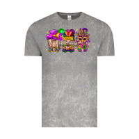 Cloud Rock Mardi Gras Gnomies Cakes Flowers And Balloon Vintage Tee - BundleAndBundleShop