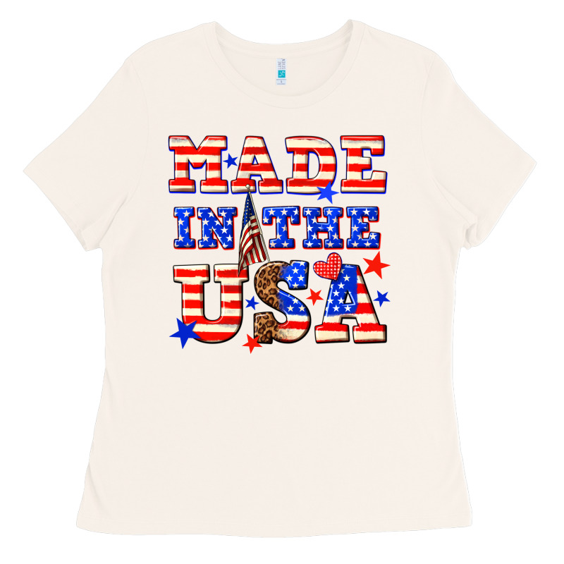 Made In The Usa Ladies Tee by NancyCooperArtShop | Teevron