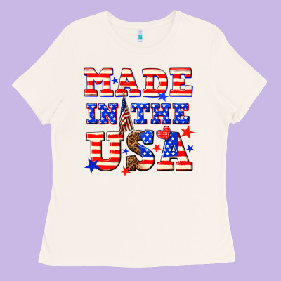 Made In The Usa Ladies Tee Designed By Nancycooperartshop