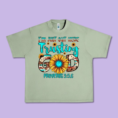 I M Just Out Here Trusting God Proverbs 3 5,6 Urban Heavy Tee Designed By Jahusdesignshop