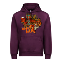 Mauve Wine happy fall texas Urban Hoodie - CowhideDigitalArt