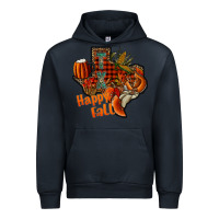 Navy happy fall texas Urban Hoodie - CowhideDigitalArt