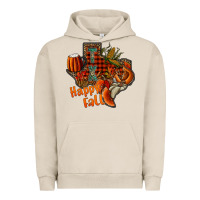 Pigment French Oak happy fall texas Urban Hoodie - CowhideDigitalArt
