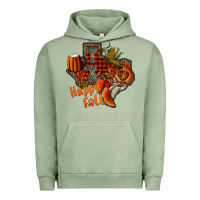 Pigment Oil Green happy fall texas Urban Hoodie - CowhideDigitalArt