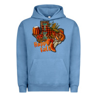 Pigment Pebble Blue happy fall texas Urban Hoodie - CowhideDigitalArt