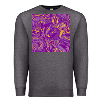 Charcoal Heather Abstract Mardi Gras Seamless Pattern Premium Sweatshirt - FaDigitalArtStudio