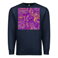 Navy Abstract Mardi Gras Seamless Pattern Premium Sweatshirt - FaDigitalArtStudio