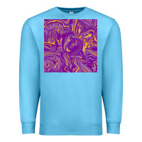 Ocean Blue Abstract Mardi Gras Seamless Pattern Premium Sweatshirt - FaDigitalArtStudio