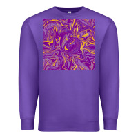 Purple Abstract Mardi Gras Seamless Pattern Premium Sweatshirt - FaDigitalArtStudio