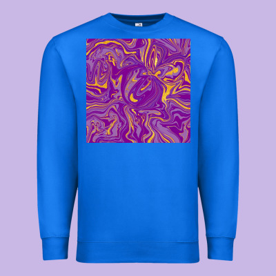 Abstract Mardi Gras Seamless Pattern Premium Sweatshirt Designed By Fadigitalartstudio
