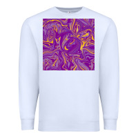 White Abstract Mardi Gras Seamless Pattern Premium Sweatshirt - FaDigitalArtStudio