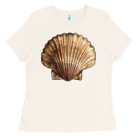 Bone Japanese Scallop Shell Ladies Tee - LillyAllenDesigns