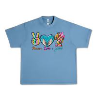 Pebble Blue Peace Love Easter Jesus Urban Heavy Tee - BundleAndBundleShop