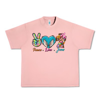 Salmon Peace Love Easter Jesus Urban Heavy Tee - BundleAndBundleShop