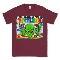 Burgundy LGBTQ Gaylien Tumbler Classic Tee - BundleAndBundleShop