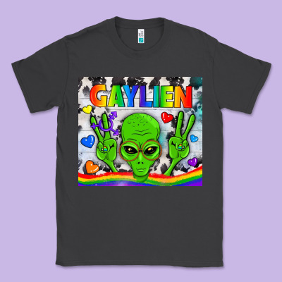 Lgbtq Gaylien Tumbler Classic Tee Designed By Bundleandbundleshop
