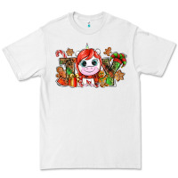 White Joy unicorn Christmas Premium Tee - NancyCooperArtShop