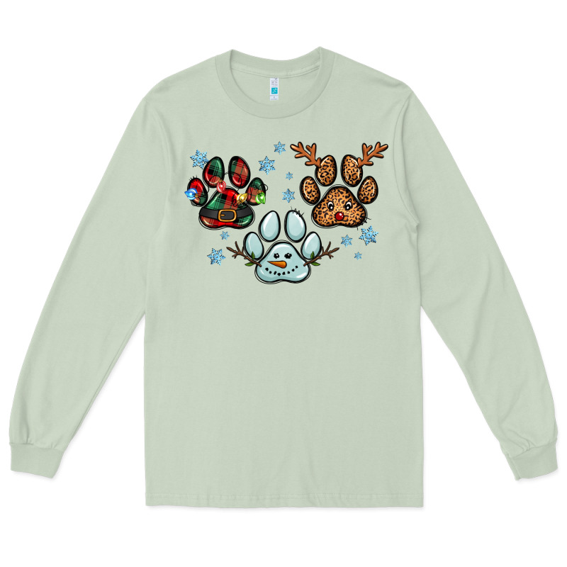 Christmas Paws Long Sleeve Tee by RanaPortraitStore | Teevron