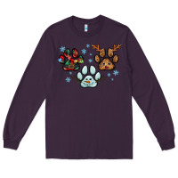 Plum Christmas paws Long Sleeve Tee - RanaPortraitStore