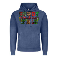 Vintage Denim Howdy Christmas y'all Vintage Hoodie - NancyCooperArtShop