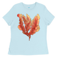 Baby Blue pink venus fan sea coral Ladies Tee - LillyAllenDesigns