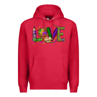 Cardinal love teacher mardi gras Premium Hoodie - OliviaCreatesArt