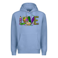 Colony Blue love teacher mardi gras Premium Hoodie - OliviaCreatesArt
