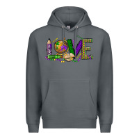 Rock love teacher mardi gras Premium Hoodie - OliviaCreatesArt